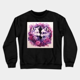 Pomsky Art Crewneck Sweatshirt